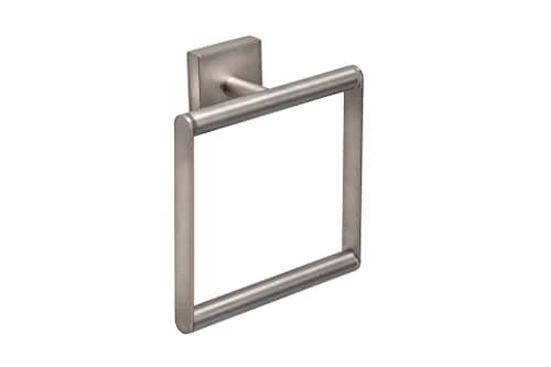Image of Chiswick Wall Mounted Flexi Fix Towel Ring, Brushed Nickel