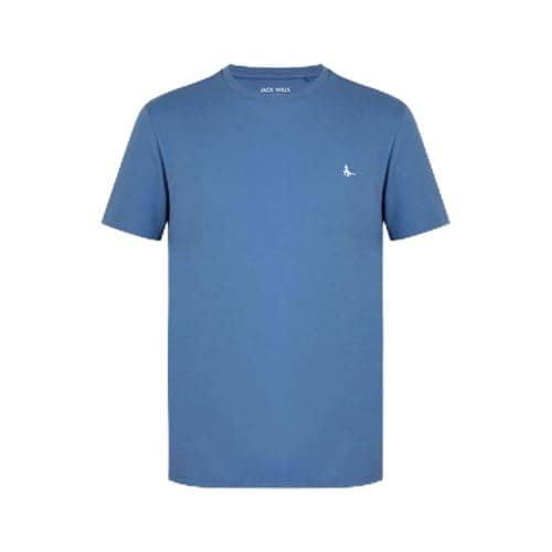 Image of Jack Wills Mens Sandalseford T-Shirt Short Sleeve Lifestyle Steel Blue L