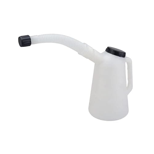 Image of Dunnet Tools 2 Litre Measuring Jug with Spout & Flexi Lid | Plastic Measuring Cup for Oil, Petrol, Diesel, Fuel, Water & Liquids for Garage, DIY | Easy-Pour Handle, Durable & Leak-Proof Design