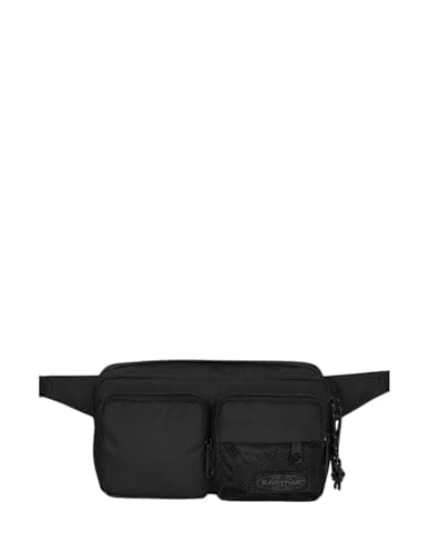 Image of EASTPAK Unisex Kids Double Waist Bag Black, Black, M, Contemporary