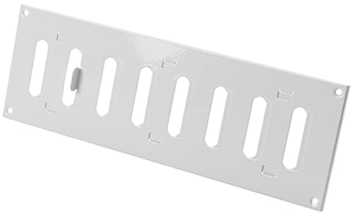 Image of LIRAST 300x100mm Adjustable Air Vent Cover White - 12x4 inch Wall Air Vent Cover Open Close - Hit and Miss Vent Cover - Air Brick Covers for Outside Walls - Metal Ventilation Grille
