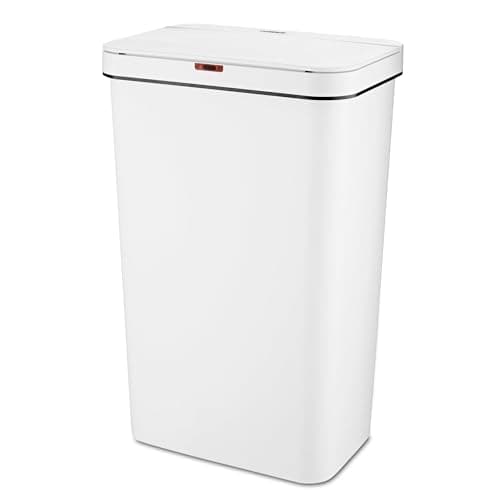 Image of Tower T838005W Sensor Bin with Retainer Ring, Battery-Operated, 50L, White
