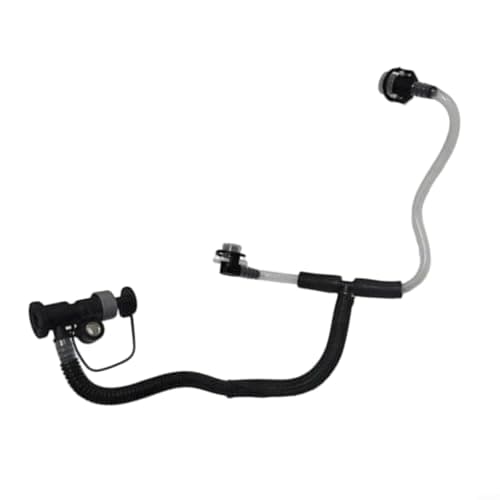 Image of EffiFish Fuel Return Hose Pipe A6110707332 For Mercedes-Benz C-Class E-Class Direct Replacement Black White Plastic Rubber Line