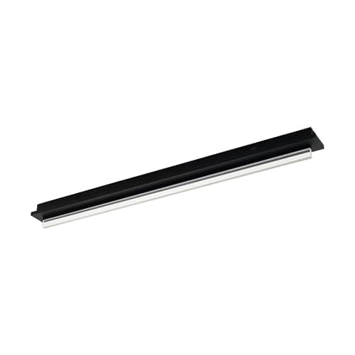 Image of Eglo LED Ceiling Light Spadafora, 1-Flame dimmable Ceiling lamp, Living Room Light, Minimalist Design, Kitchen lamp Aluminium and Plastic, Office lamp Black White Clear, Hallway Ceiling Light