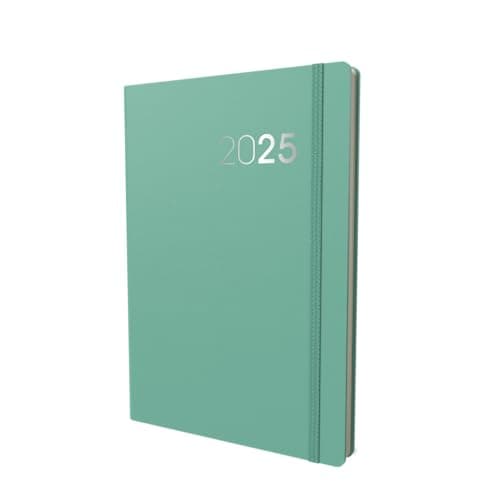 Image of Collins Legacy 2025 Planner - A5 Week To View Diary - Mint - (CL53.61-25) - Professional Weekly Planner with Soft Touch Cover