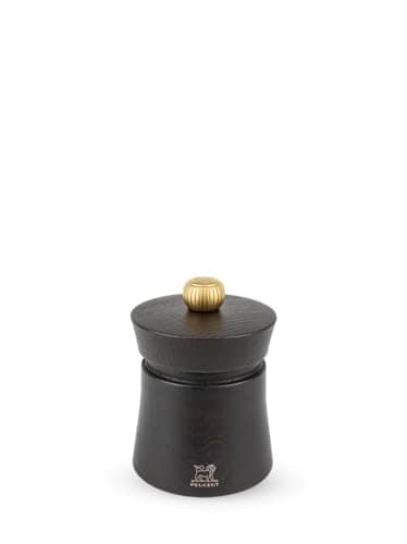 Image of Peugeot - Baya Wooden Pepper Mill - Adjustable Grinder - Beechwood Body - 8 cm - Chocolate