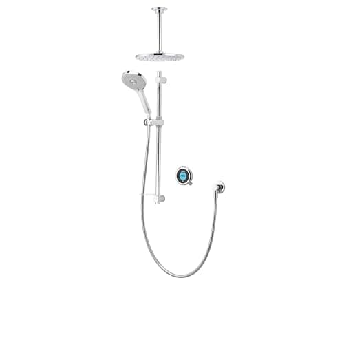 Image of Aqualisa OPQ.A1.BV.DVFC.23 Optic Q Smart Shower Concealed with Adjustable and Ceiling Fixed Heads - for HP/Combi Systems
