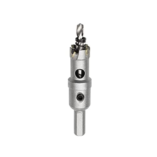 Image of Meccion TCT Carbide Hole Saw Drill Bit, Heavy Duty Industrial Grade Hole Cutter for Stainless Steel, Metal, Alloy, Cast Iron, Copper (18mm)