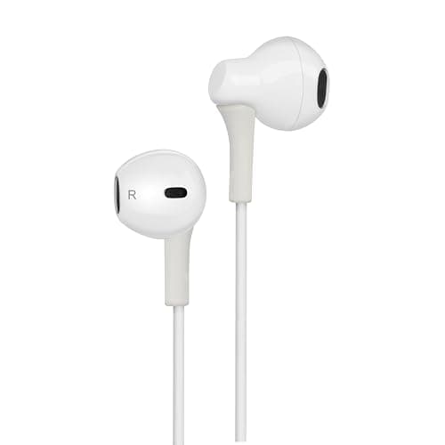 Image of groov e Digital Buds - Wired In-Ear Earphones with Remote & Mic - USB-C Connection - Music Playback & Hands-Free Calls - Includes Earbuds (3x Sizes) - White
