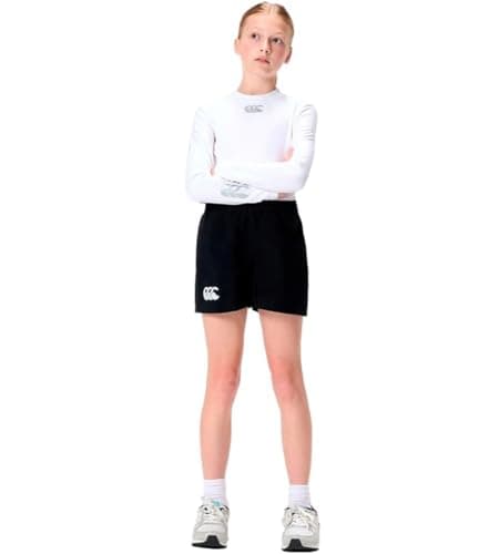 Image of Canterbury Junior Unisex Players Drill Shorts | Rugby Shorts | CCC Logo Gym Shorts, Black, 12