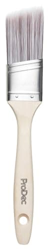 Image of ProDec 1.5 inch Premier Angle Oval Trade Professional Synthetic Paint Brush for a Smooth Finish Painting with Emulsion, Gloss and Satin Paints on Walls, Ceilings, Wood and Metal, 1.5" 38mm