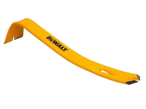 Image of Dewalt Flat Bar 300mm (12in). This bar has multiple nail pullers and point bevelled ends for efficient nail removal.