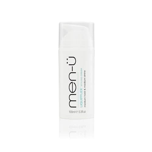 Image of men-u LIQUIFFLEX mens hair cream 100ml, Medium hold & Natural shine, mens hair products. Styling cream that thickens the hair & gives extra body and volume - 100ml