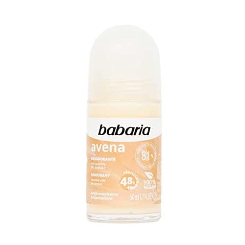 Image of Babaria - Rollon Avena Deodorant - Deodorant for Sensitive Skin - 0% Alcohol - Antiperspirant - 50 ml