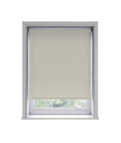 Image of 130cm No Drill Oyster Thermal Blackout Roller Blind (170cm Drop)