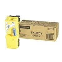 Image of Kyocera TK 820Y - Toner cartridge - 1 x yellow - 7000 pages