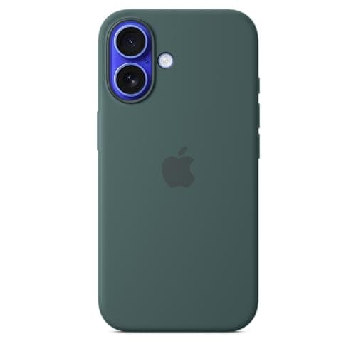 Image of Apple iPhone 16 Silicone Case with MagSafe - Lake Green ​​​​​​​
