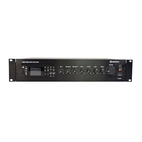 Image of AMP2 - RMC120D 5 CHANNEL 100V LINE MIXER AMPLIFIER with CD/USB/SD/FM XLR MIC INPUT SWITCHABLE PHANTOM POWER BUILT-IN CD PLAYER FM RADIO TUNER BASS/TREBLE/MASTER CONTROL