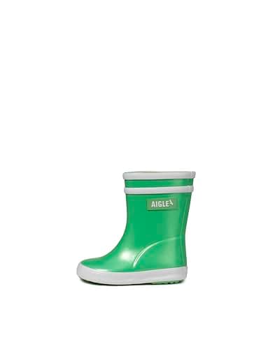 Image of Aigle Baby Irrise 2 Unisex Children's Rain Boot, Scarabee Green, 19 EU