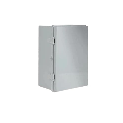 Image of IP66 Abs Pc Gray/Transparent Cover Enclosure Power Junction Box Hinge Outdoor Waterproof Plastic Electrical Distribution Box(297x220x100mm,Transparent cover)