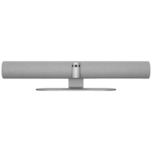 Image of Jabra 8200-237 PanaCast 50 Panoramic 4K UHD Video Bar –13MP Multi Camera Array, 6x Zoom, 180 Degree FOV, 8x Microphones, 4x Speakers, RJ-45, USB (Renewed) (Grey, Table Stand)