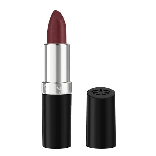 Image of Rimmel Lasting Finish Lipstick 380 Plum Pillow, Creamy Satin Finish, Long Lasting 8 HR Wear, Comfortable Formula, Rich Pigment