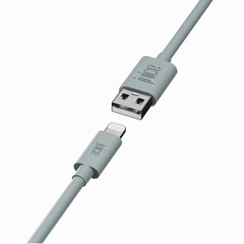 Image of Juice Apple Lightning Cable 1m Round Eco Midnight Green,iPhone 14, Max, Pro, Plus, Max, Pro and Mini, iPhone 12, Max, Pro and Mini, iphone 11, Pro, X, Xr, iPhone 8, 7, 6, SE, 5, iPad,