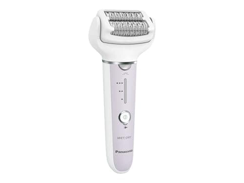 Image of Panasonic ES-EY30-V503 Wet and Dry Epilator, Double Disc with 60 Tweezers, Flexible Head 90° Swivoting, 3 Speed Settings and LED Light, 30 Minutes Operation, Cordless