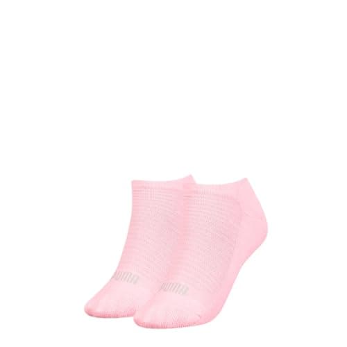 Image of PUMA Women's Puma Women's Sneaker - Trainer (2 Pack) Socks, Pink, 6 8 UK
