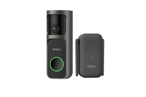 Image of IMOU Doorbell 3 Kit, 2K+/4MP, Outdoor Smart Wi-Fi Rechargeable Battery Video Doorbell with Plug-In Chime, QHD, 100% Wire-Free, 360° Fish-Eye Lens for Panoramic Head-to-Toe View, Infrared Night Vision