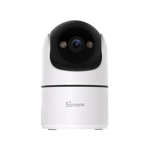 Image of SONOFF Indoor Security Camera 1080P, CAM-PT2 Pan Tilt WiFi Camera with 360° View, Motion Tracking, Color Night Vision, 2-Way Audio, Privacy Mode, Works with Alexa & Google Home