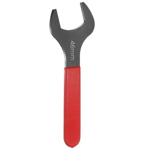 Image of sourcing map Single Open End Wrench 46mm Metric 15 Degree Offset Angle U-Shaped Open Ended Spanner Small Flat Head Blackening Wrench with Red Shank for Automotive Repair Furniture Assembly