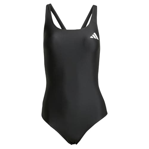 Image of adidas Women's V-Back Swimsuit, Black, 36
