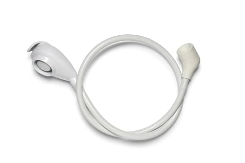 Image of Croydex Mono Freeway Shower Attachment for Bath Taps - 1m Flexible Shampoo Spray with Push On Tap Connector and a Controllable Spray, Compatible with High/Low Pressure Systems
