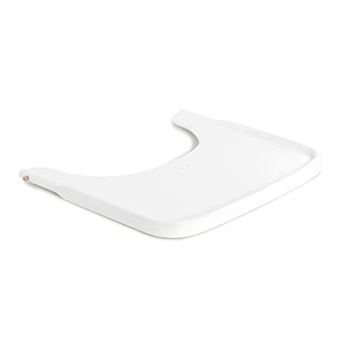 Image of hauck Alpha Wooden Tray, White - Tray for Alpha+ Wooden Highchair, FSC® Certified Beech Wood, 6 Months+, Easy to Clean, Raised Edge