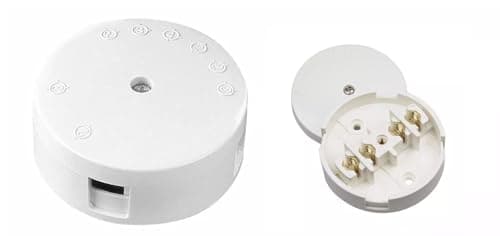 Image of 20 Amp Terminal Junction Box Plastic PVC Electrical Wiring 4 Terminal Cable Connector White