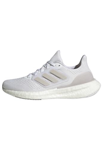 Image of adidas Women's Pureboost 23 Shoes, Cloud White/Grey Two/Core Black, 7 UK