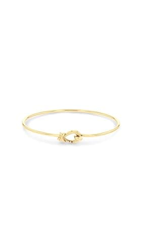 Image of Tommy Hilfiger Jewelry Women's Memory Steel Bangle In Stainless Steel with Yellow Gold Plating - 2781028