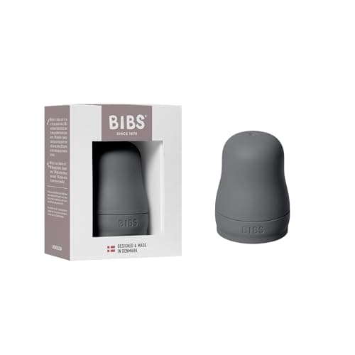 Image of BIBS Bottle Cap Set - BPA-Free, Dishwasher Safe, Customizable Colors, Includes Cap, Milk Lock, and Screw Cap - Compatible with BIBS Bottles (Sold Separately) - Iron