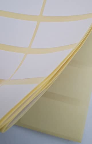 Image of 200 Labels Stickers Multi Purpose. Small Sticky Labels, 50 x 25mm / 2 x 1 Self Adhesive White Labels. Supplied Flat