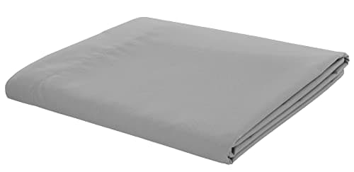 Image of Catherine Lansfield Easy Iron Percale Combed Single Flat Sheet Grey