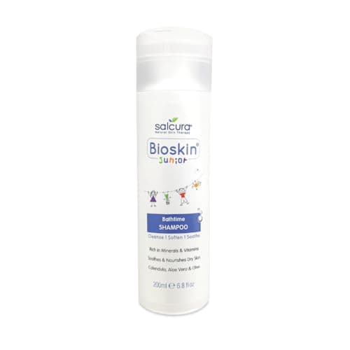 Image of Salcura Natural Skin Therapy, Bioskin Junior Shampoo, Low-Foamy Kids Shampoo For Sensitive Skin, Soothes & Nourishes The Driest Scalp 200ml