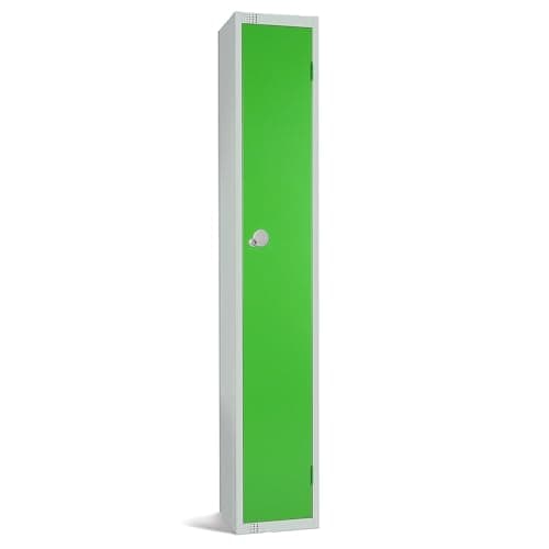 Image of Safe Industrial Single Door Compartment Locker - Made With Durable & Reinforced Steel - For School, Work & Gym With Two Keys For Easy Access - 1800mm H x 300mm W x 450mm D - GREEN