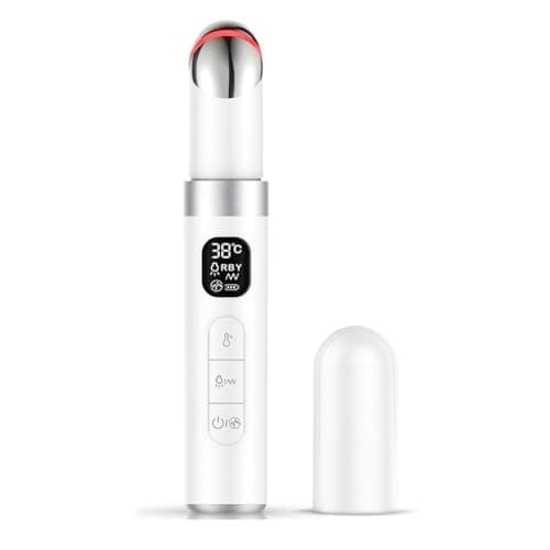 Image of Uxsjakjsd Electric Eye Massager Beauty Skin Care Device EMS Microcurrent Reduce Eye Wrinkles Remove Dark Circles Hot Vibrations