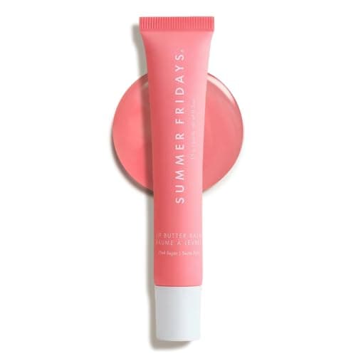 Image of Summer Fridays Lip Butter Balm - Hydrating Lip Mask, Shea Butter, Vegan - Pink Sugar, 14g