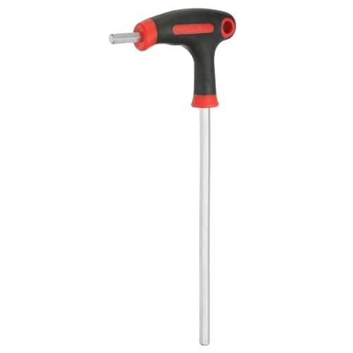 Image of sourcing map T-Handle Hex Key Wrench 6mm Metric 213mm Length Long Arm Cr-V T-Key Inner Hexagon Wrenches Spanner Repair Tools for Automotive Household Maintenance, Red Black