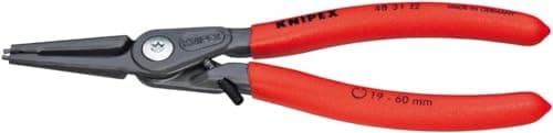 Image of KNIPEX Precision Circlip Pliers for Internal Circlips in Bore Holes with Overexpansion Guard with Non-Slip Plastic, 48 31 J2