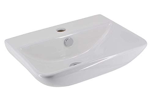 Image of Horton Bathroom Sink Basin | Semi Recessed Basin | White Ceramic
