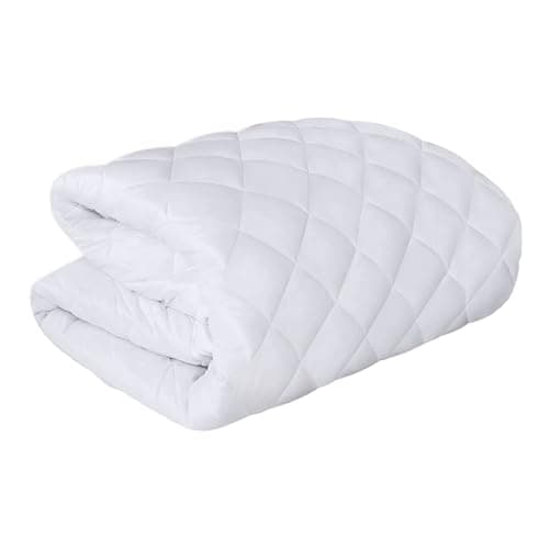Image of K Collection Premium Quality Quilted Mattress Protector - Double Size (140x200+30cm) - 30cm Deep Skirt - Hypoallergenic & Non-Allergenic Protection