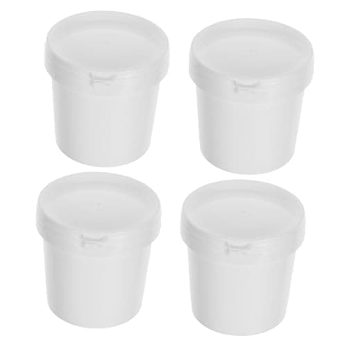 Image of CHILDWEET 500Ml Paint Buckets with Lids Small Plastic Paint Storage Containers for Leftover Chemical and Engine Oil Storage Sealed Buckets for Indoor Outdoor Use